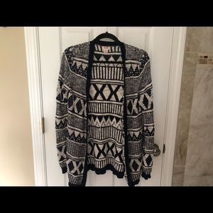 Printed cardigan
